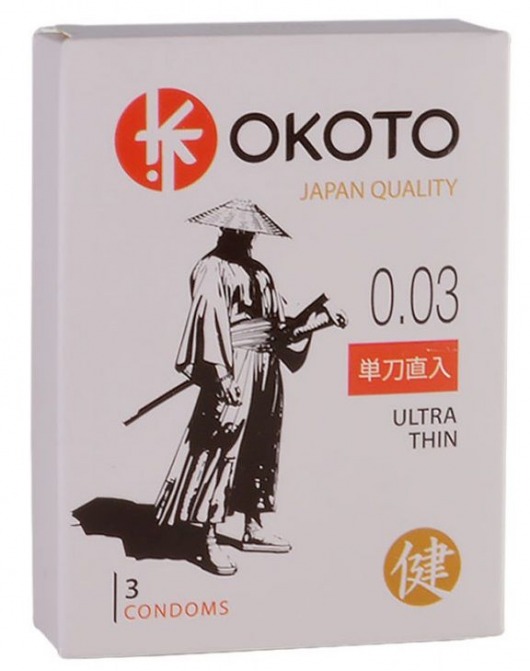 Ультратонкие презервативы OKOTO Ultra Thin - 3 шт. - Sitabella - купить с доставкой в Рязани