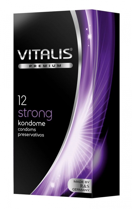 Презервативы с утолщённой стенкой VITALIS PREMIUM strong - 12 шт. - Vitalis - купить с доставкой в Рязани