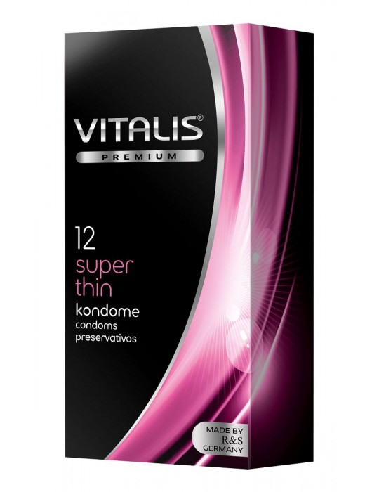 Ультратонкие презервативы VITALIS PREMIUM super thin - 12 шт. - Vitalis - купить с доставкой в Рязани