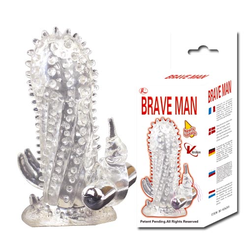 Насадка-удлинитель с пупырышками, усиками и вибрацией - Baile - в Рязани купить с доставкой