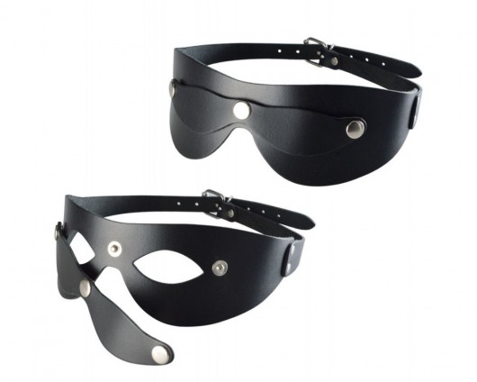 Черная кожаная маска  Новичок - Sitabella - купить с доставкой в Рязани