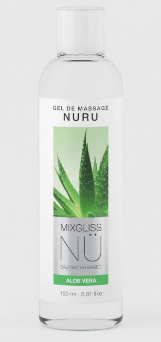 Массажный гель на водной основе Mixgliss NU Aloe Vera - 150 мл. - Mixgliss - купить с доставкой в Рязани
