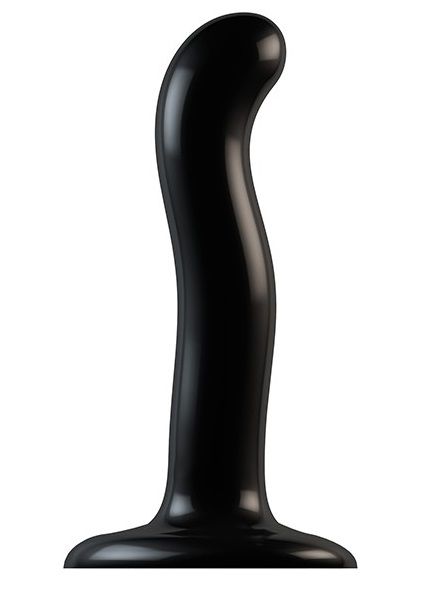 Черный фаллоимитатор-насадка Strap-On-Me P G spot Dildo size S - 16,4 см. - Strap-on-me - купить с доставкой в Рязани