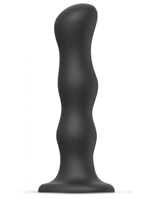 Черная насадка Strap-On-Me Dildo Geisha Balls size XL - Strap-on-me - купить с доставкой в Рязани