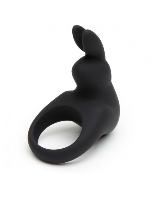 Черное эрекционное виброкольцо Happy Rabbit Rechargeable Rabbit Cock Ring - Happy Rabbit - в Рязани купить с доставкой