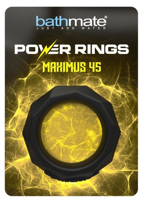 Черное эрекционное кольцо Maximus 45 - Bathmate - в Рязани купить с доставкой