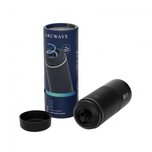 Черный мастурбатор с контролем всасывания Arcwave Pow Stroker - Arcwave - в Рязани купить с доставкой