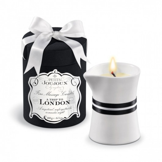 Массажное масло в виде большой свечи Petits Joujoux London с ароматом ревеня, амбры и чёрной смородины - MyStim - купить с доставкой в Рязани