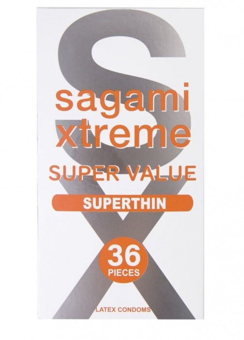 Ультратонкие презервативы Sagami Xtreme Superthin - 36 шт. - Sagami - купить с доставкой в Рязани