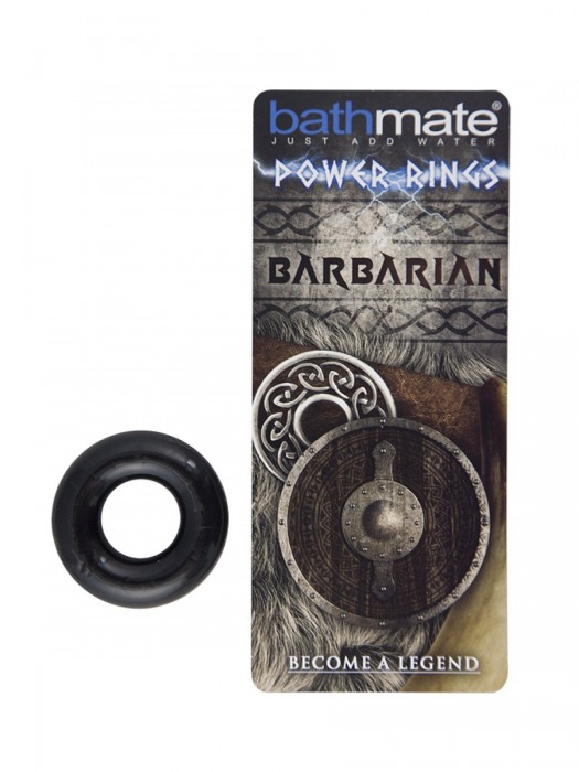 Чёрное эрекционное кольцо Barbarian - Bathmate - в Рязани купить с доставкой