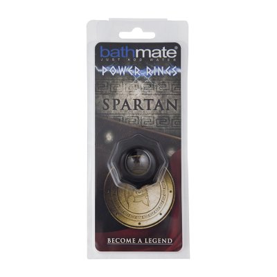 Чёрное эрекционное кольцо Spartan - Bathmate - в Рязани купить с доставкой