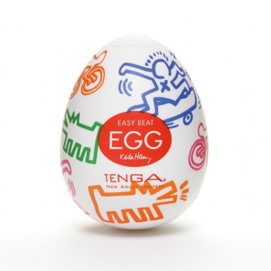 Мастурбатор-яйцо Keith Haring EGG STREET - Tenga - в Рязани купить с доставкой