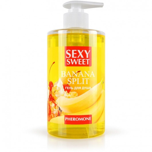 Гель для душа Sexy Sweet Banana Split с ароматом банана и феромонами - 430 мл. -  - Магазин феромонов в Рязани