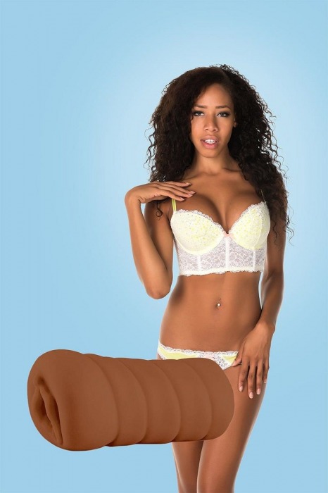 Коричневый мастурбатор-вагина BRIANNA - Dream Toys - в Рязани купить с доставкой