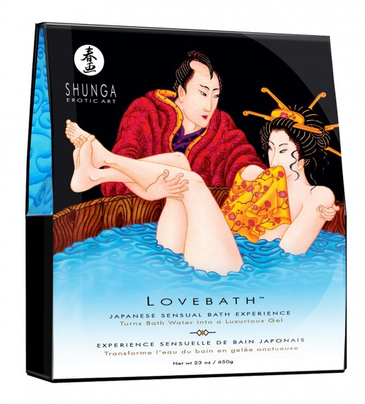 Соль для ванны Lovebath Ocean temptation, превращающая воду в гель - 650 гр. - Shunga - купить с доставкой в Рязани