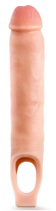 Телесная насадка-удлинитель 11.5 Inch Silicone Cock Sheath Penis Extender - 29,2 см. - Blush Novelties - в Рязани купить с доставкой