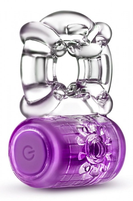 Фиолетовое эрекционное виброкольцо One Night Stand Vibrating C-Ring - Blush Novelties - в Рязани купить с доставкой