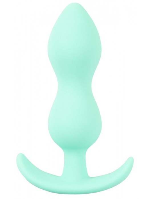 Аквамариновая анальная втулка Mini Butt Plug - 8,2 см. - Orion