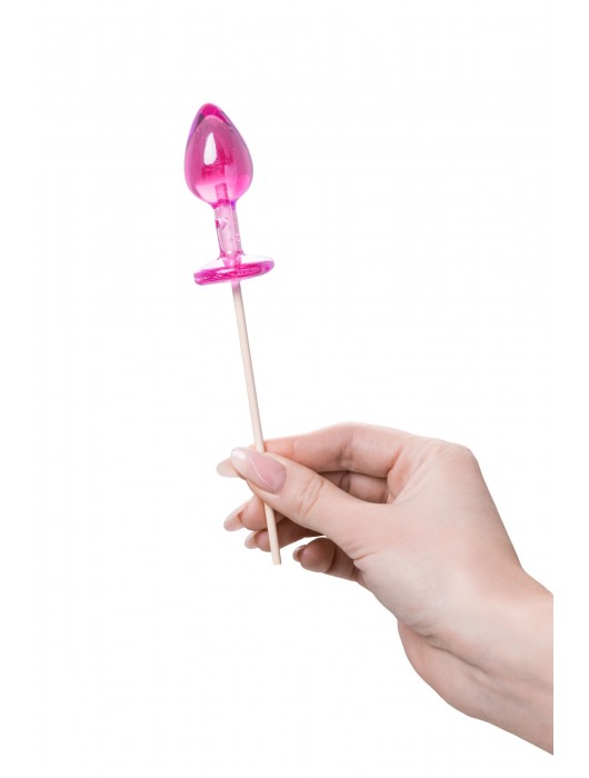 Розовый леденец  в форме анальной втулки со вкусом айриш крим - 29 гр. - Sosuчki - купить с доставкой в Рязани
