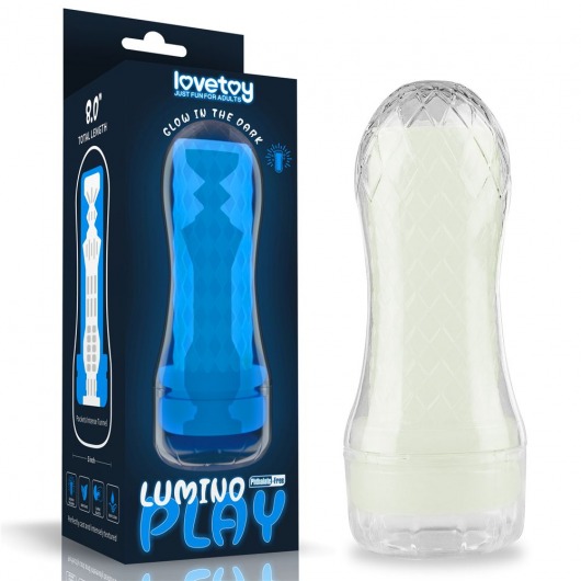 Светящийся в темноте мастурбатор Lumino Play Masturbator Pocketed - Lovetoy - в Рязани купить с доставкой