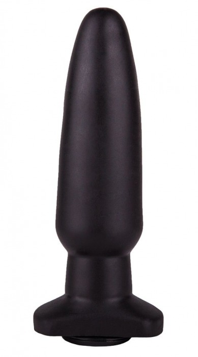 Чёрная анальная пробка с гладкой поверхностью - 18 см. - LOVETOY (А-Полимер)
