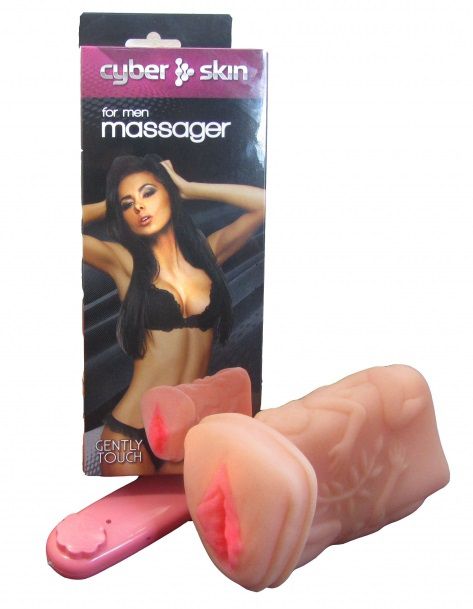 Мастурбатор-вагина из кибер-кожи с выносным пультом управления вибрацией - LOVETOY (А-Полимер) - в Рязани купить с доставкой