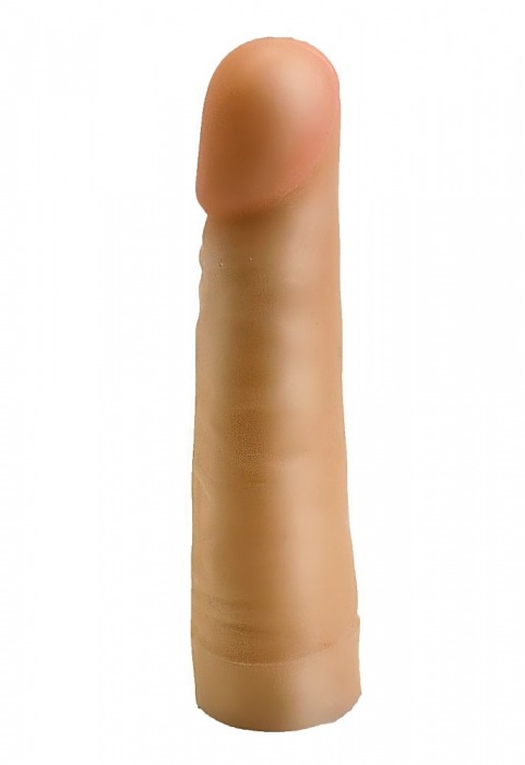 Телесный фаллос-насадка для трусиков с плугом - 17,5 см. - LOVETOY (А-Полимер) - купить с доставкой в Рязани