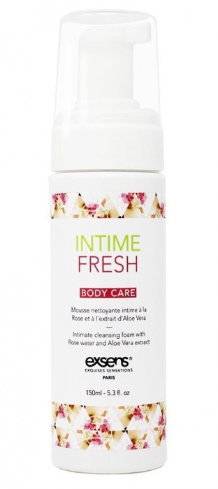 Органическая интимная очищающая пенка Intime Fresh - 150 мл. - Exsens - купить с доставкой в Рязани