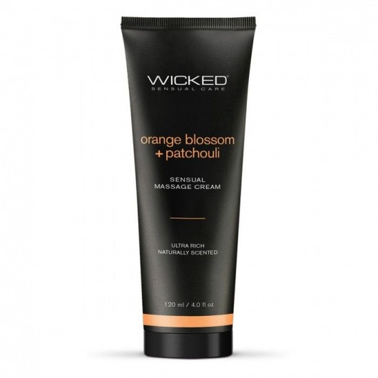 Массажный легкий крем WICKED Orange Blossom plus Patchouli - 120 мл. - Wicked - купить с доставкой в Рязани