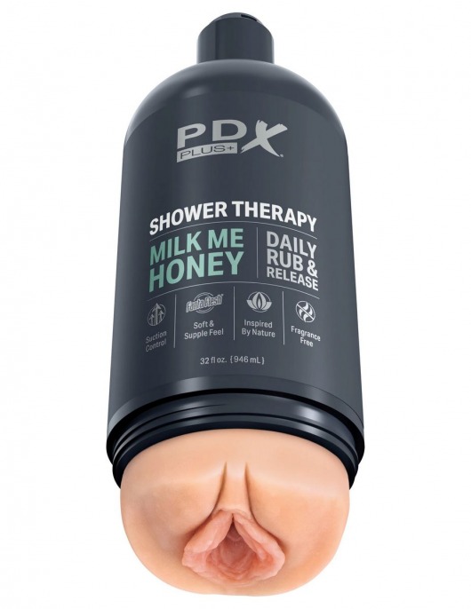 Телесный мастурбатор-вагина Shower Therapy Milk Me Honey - Pipedream - в Рязани купить с доставкой