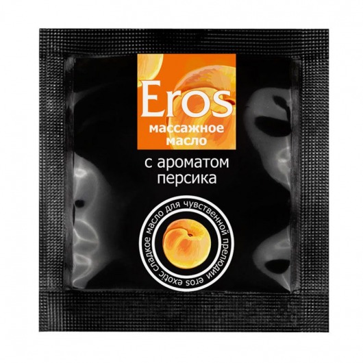 Саше массажного масла Eros exotic с ароматом персика - 4 гр. - Биоритм - купить с доставкой в Рязани