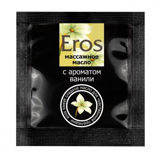 Саше массажного масла Eros sweet c ароматом ванили - 4 гр. - Биоритм - купить с доставкой в Рязани