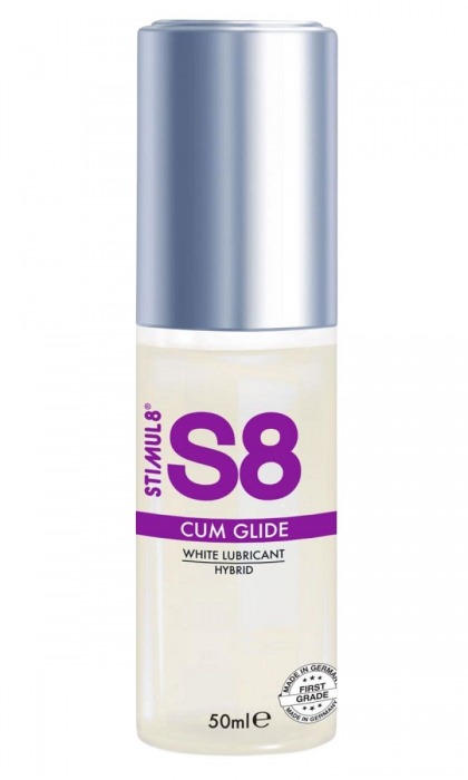 Гибридный лубрикант S8 Hybrid Cum Glide с консистенцией спермы - 50 мл. - Stimul8 - купить с доставкой в Рязани