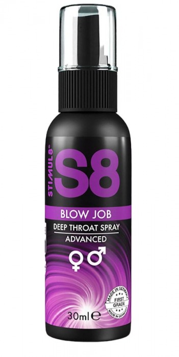 Лубрикант для орального секса S8 Deep Throat Spray - 30 мл. - Stimul8 - купить с доставкой в Рязани