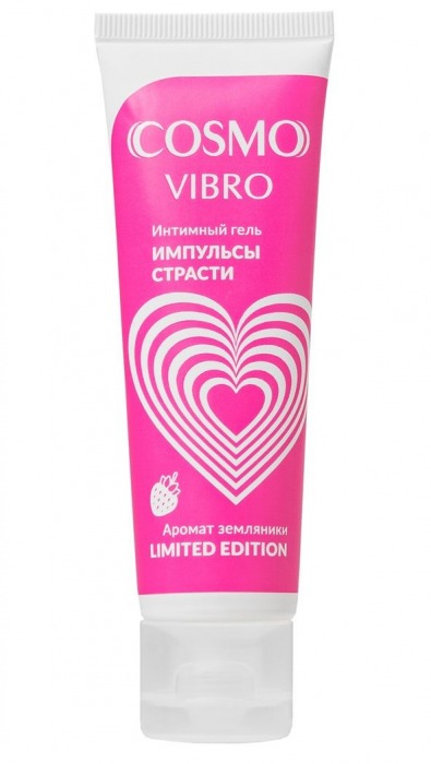 Возбуждающий гель на водно-силиконовой основе Cosmo Vibro с ароматом земляники - 50 гр. - Биоритм - купить с доставкой в Рязани