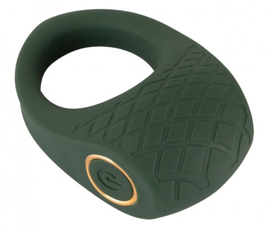 Зеленое эрекционное виброкольцо Luxurious Vibro Cock Ring - Orion - в Рязани купить с доставкой