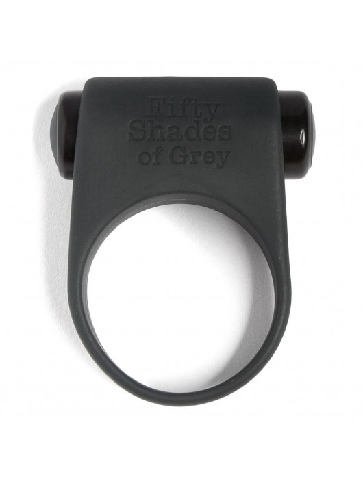 Серое эрекционное кольцо с вибрацией Feel It, Baby! - Fifty Shades of Grey - в Рязани купить с доставкой