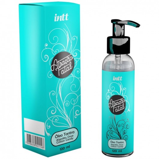 Массажное масло Atracao Fatal Cotton Candy с ароматом сладкой ваты - 120 мл. - INTT - купить с доставкой в Рязани