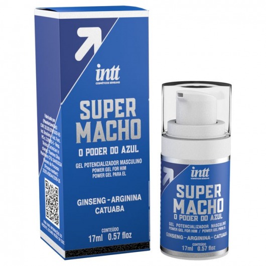 Мужской стимулирующий гель Super Macho - 17 мл. - INTT - купить с доставкой в Рязани