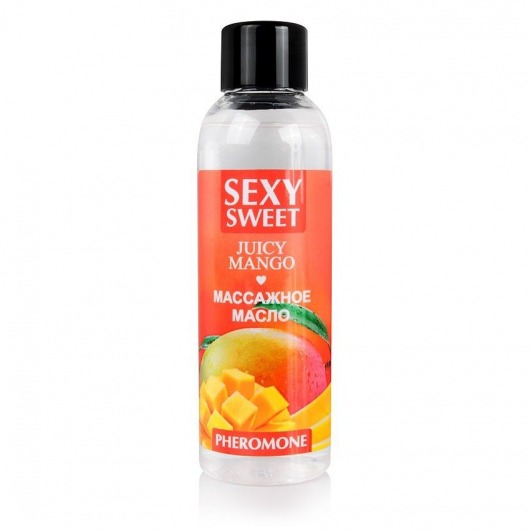 Массажное масло Sexy Sweet Juicy Mango с феромонами и ароматом манго - 75 мл. - Биоритм - купить с доставкой в Рязани