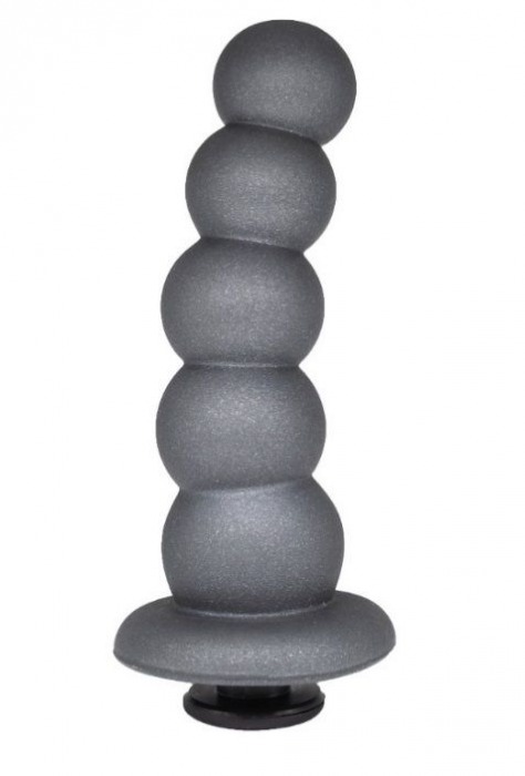 Серая насадка-ёлочка PLATINUM 5,5’’ - 15,5 см. - LOVETOY (А-Полимер) - купить с доставкой в Рязани