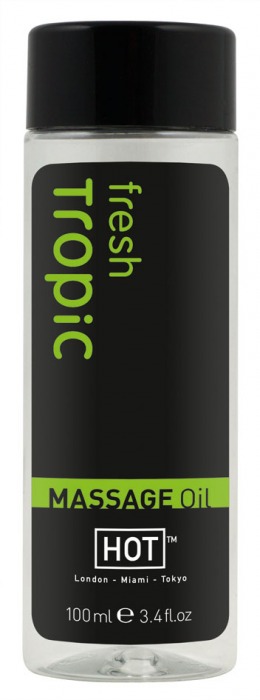 Массажное масло для тела Tropic Fresh - 100 мл. - HOT - купить с доставкой в Рязани