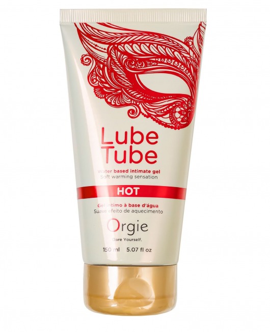 Интимный гель на водной основе Lube Tube Hot с разогревающим эффектом - 150 мл. - ORGIE - купить с доставкой в Рязани