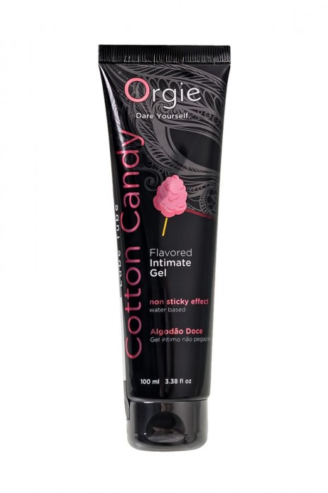 Интимный гель на водной осное Lube Tube Cotton Candy со вкусом сахарной ваты - 100 мл. - ORGIE - купить с доставкой в Рязани