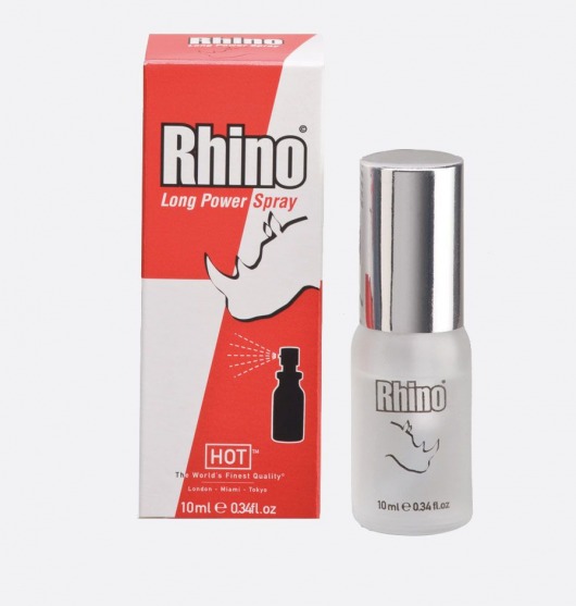 Пролонгирующий спрей для мужчин Rhino - 10 мл. - HOT - купить с доставкой в Рязани