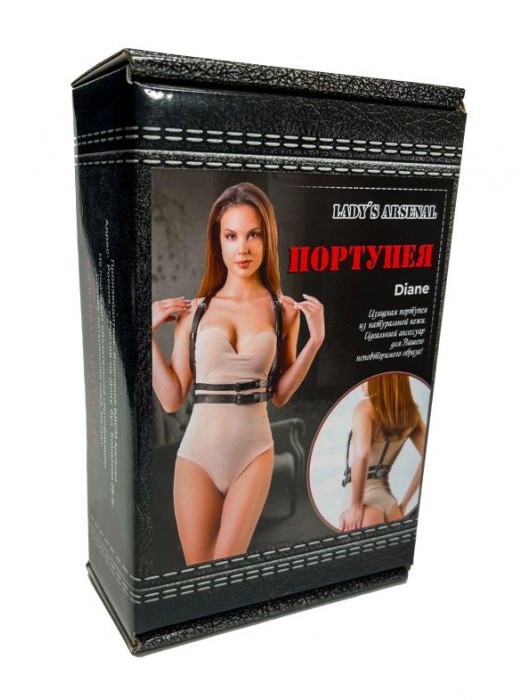 Изящная портупея из натуральной кожи Diane - БДСМ Арсенал - купить с доставкой в Рязани