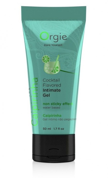 Съедобный интимный гель Orgie Lube Tube Cocktail Caipirinha - 50 мл. - ORGIE - купить с доставкой в Рязани