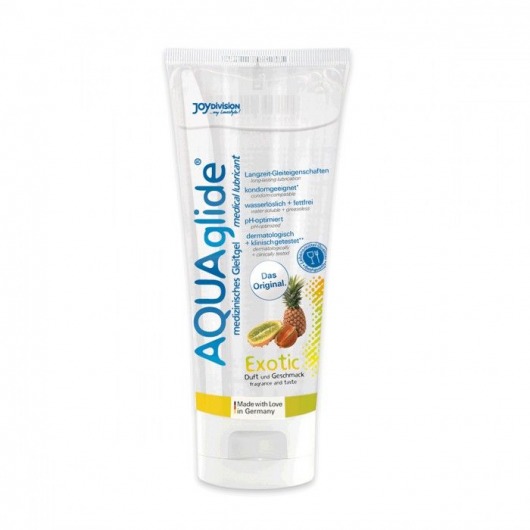 Гель-лубрикант на водной основе AQUAglide с ароматом экзотических фруктов - 100 мл. - Joy Division - купить с доставкой в Рязани