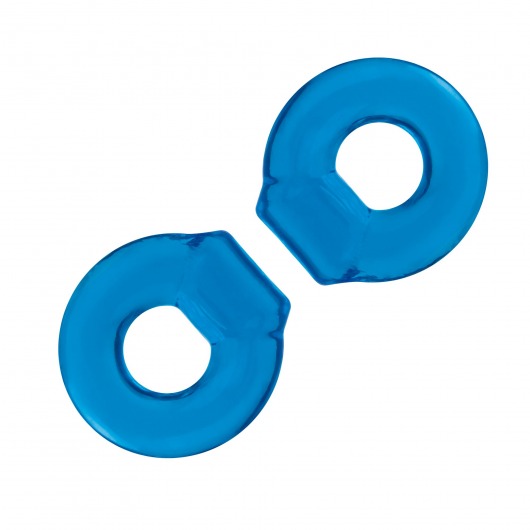 Комплект из двух колец для пениса 2-Pack Ultra-Stretch Stamina Endurance Ring - BlueLine - в Рязани купить с доставкой