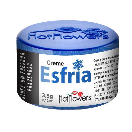 Возбуждающий крем Esfria с охлаждающим эффектом - 3,5 гр. - HotFlowers - купить с доставкой в Рязани